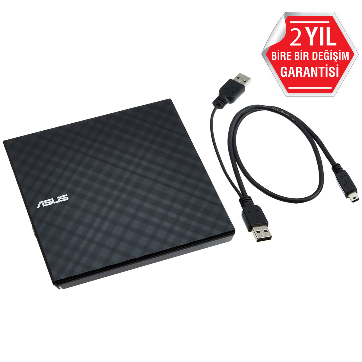 ASUS SDRW-08D2S-U LITE 8X HARİCİ DVD YAZICI M-DİSC DESTEKLİ SİYAH - 8