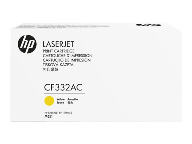 HP CF332AC (654A) SARI TAAHHUTLU TONER 15.000 SAYFA