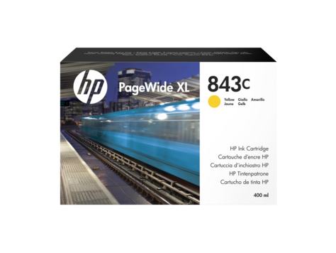HP C1Q68A (843C) SARI PAGEWIDE XL 400 ML GENIS FORMAT MUREKKEP KARTUSU