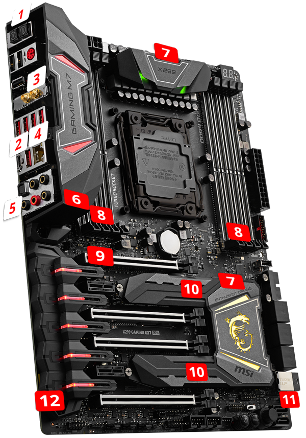 MSI X299 GAMING M7 ACK overview