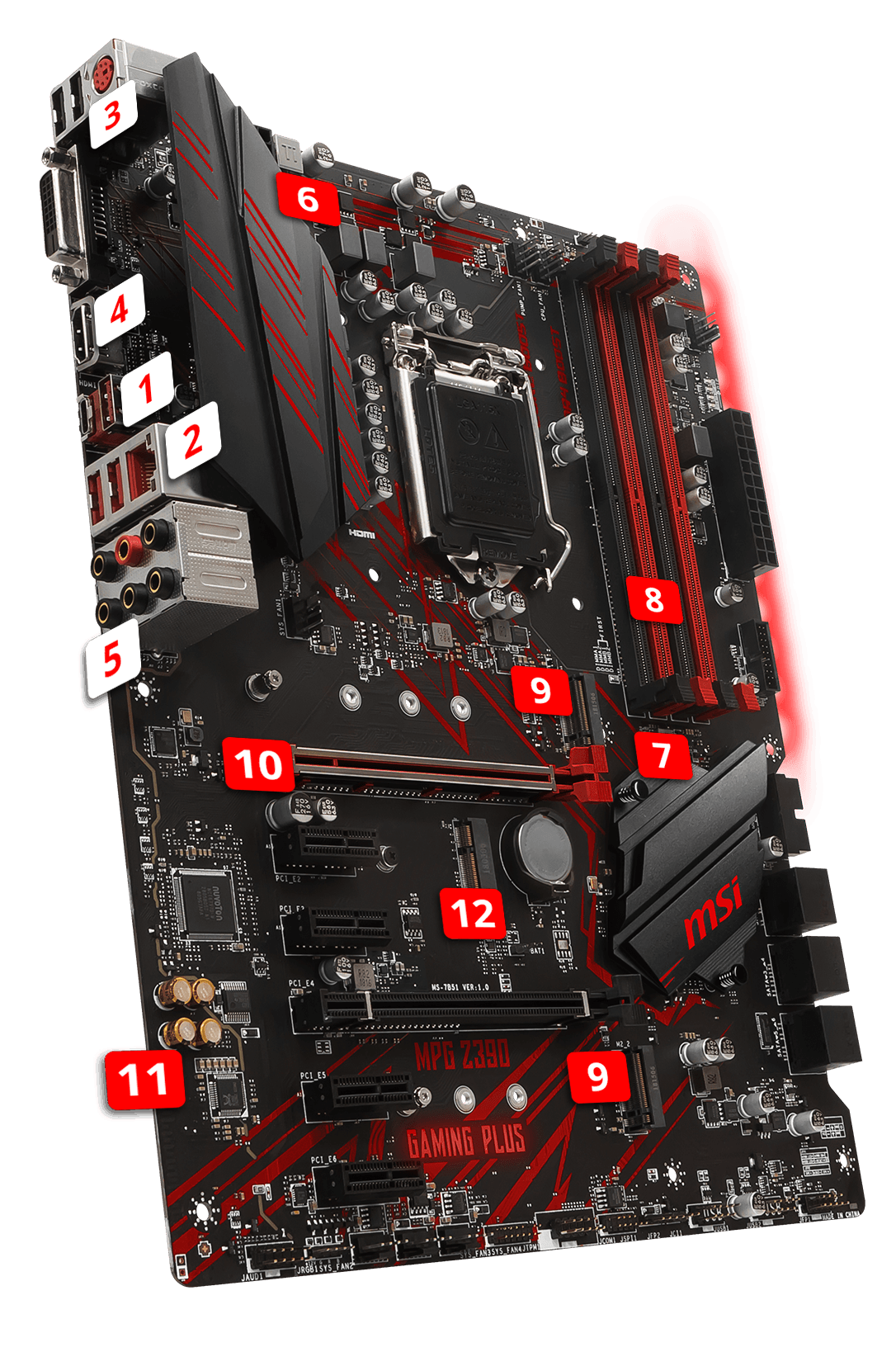 MSI MPG Z390 GAMING PLUS overview