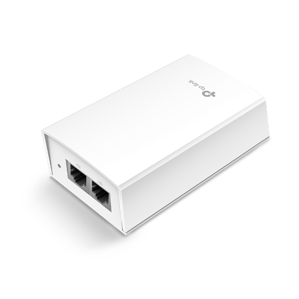 TP-LINK OMADA TL-POE4824G 48V PASSIVE POE INJECTOR ADAPTER DATA AND POWER CARRIED OVER THE SAME CABLE 12W POE POWER PLASTIC CASE