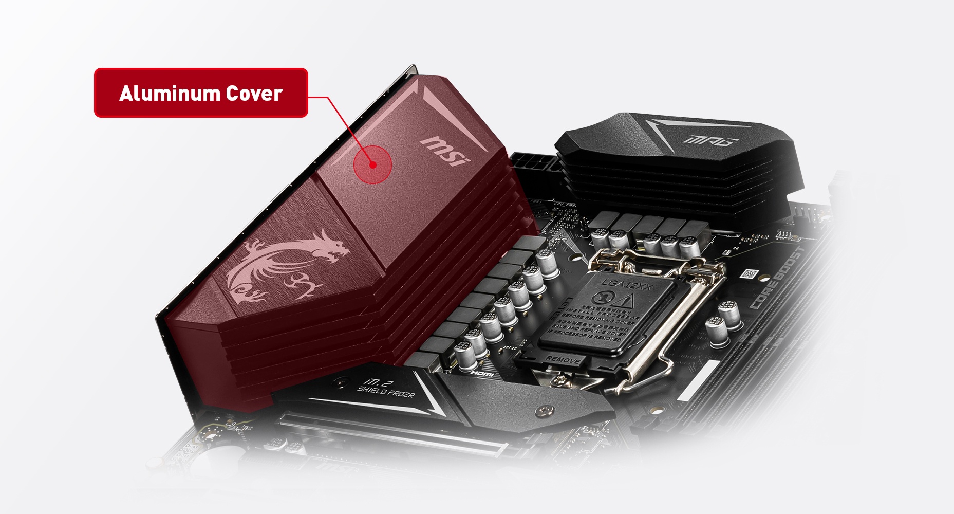 MSI MPG Z490M GAMING EDGE WIFI ALUMINUM COVER