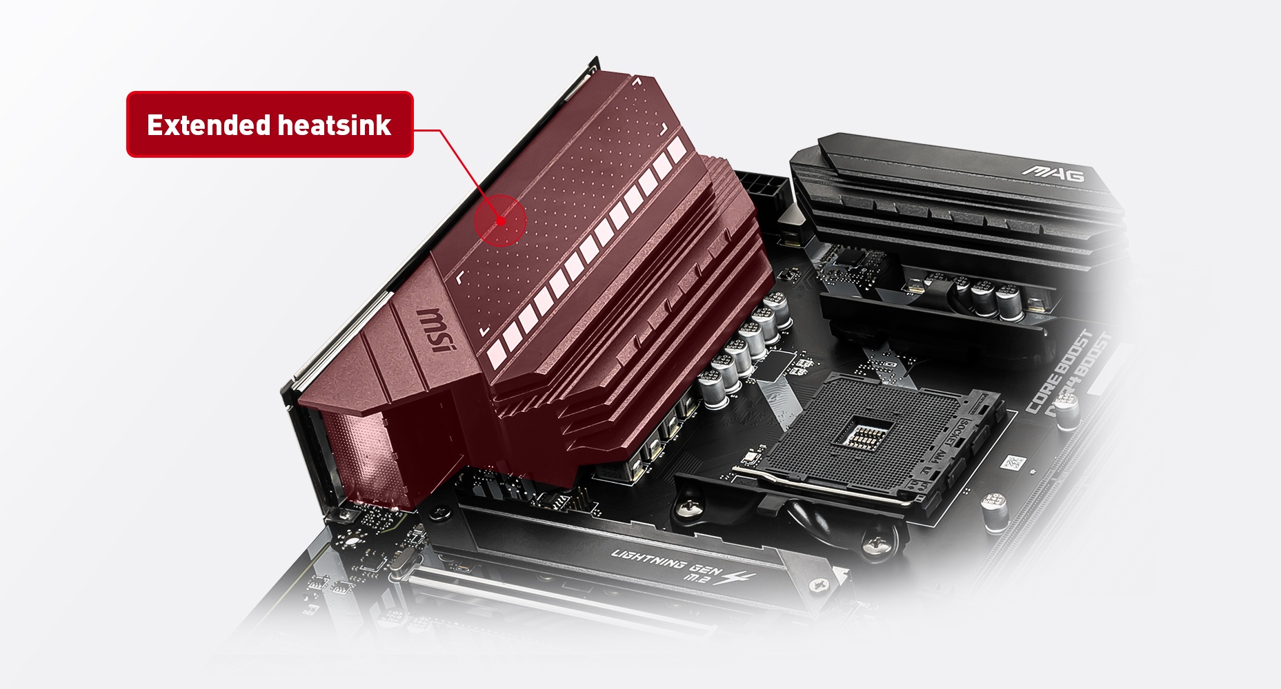 MSI MAG B550 TOMAHAWK THERMAL SOLUTION FOR MORE CORES AND HIGHER PERFORMANCE