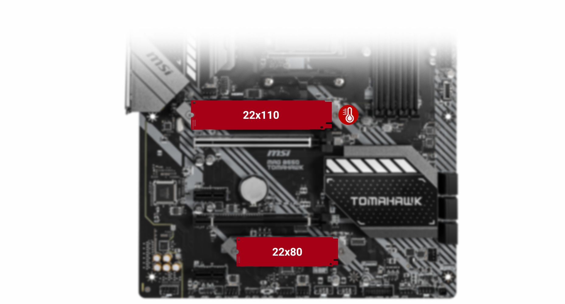 MSI MAG B550 TOMAHAWK TWIN TURBO M.2 and M.2 SHIELD FROZR