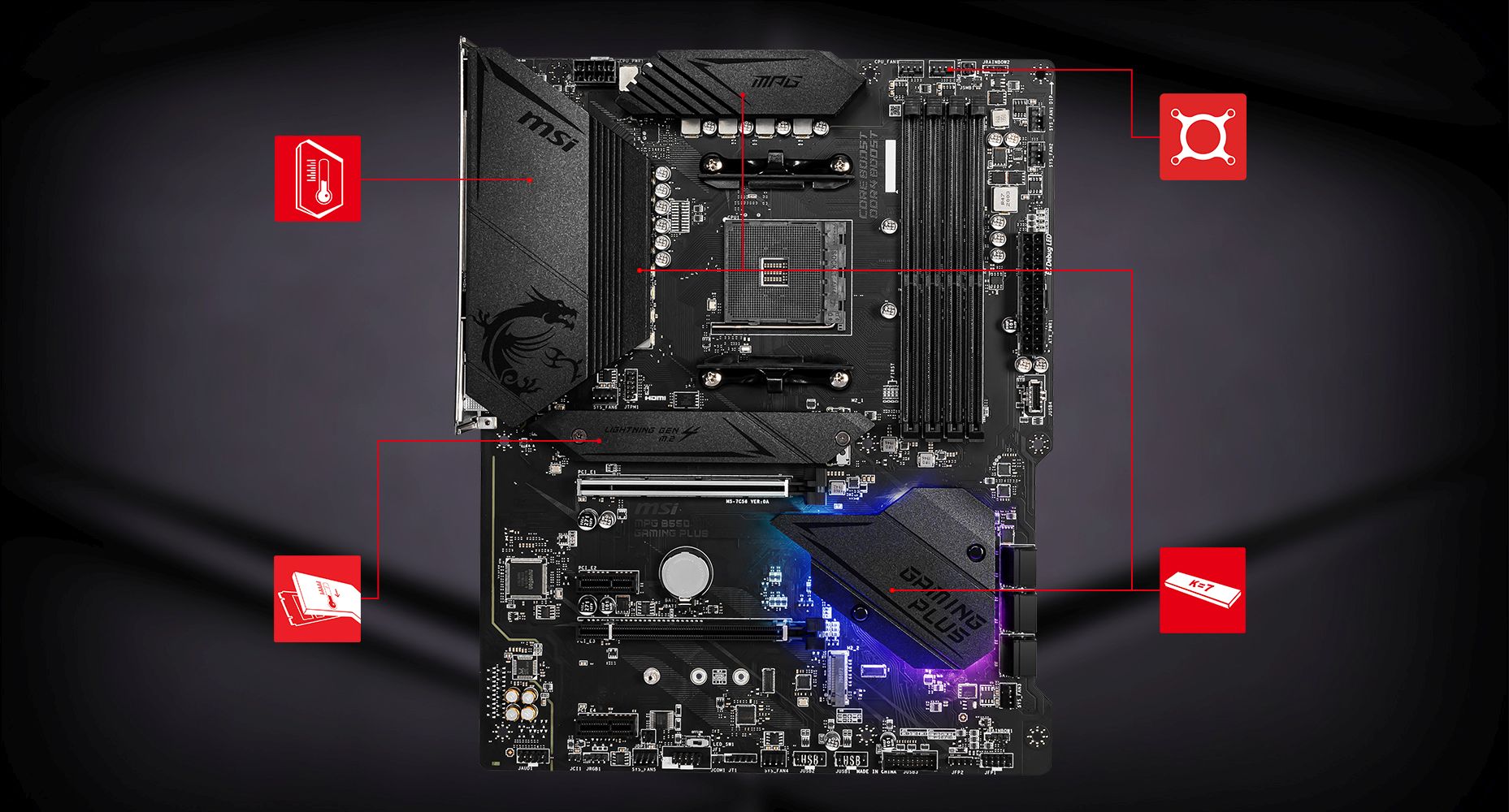 MSI MPG B550 GAMING PLUS THERMAL overview