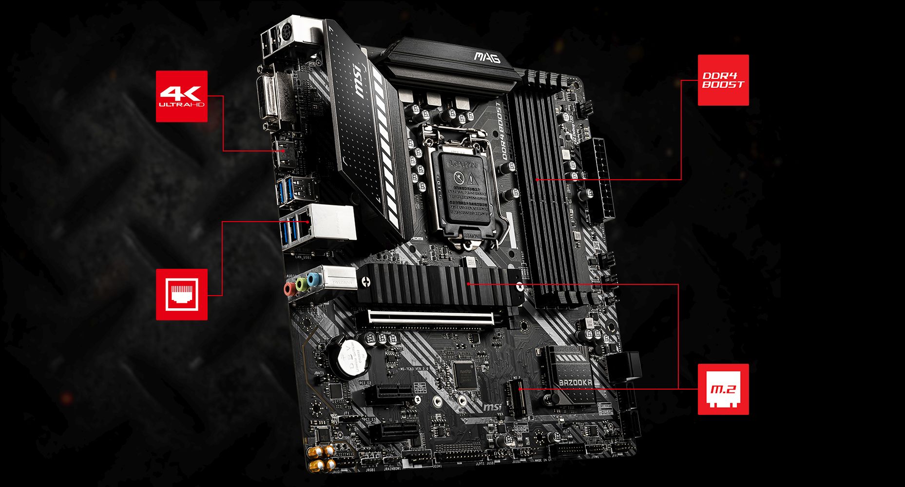 MSI MAG B460M BAZOOKA LIGHTNING overview