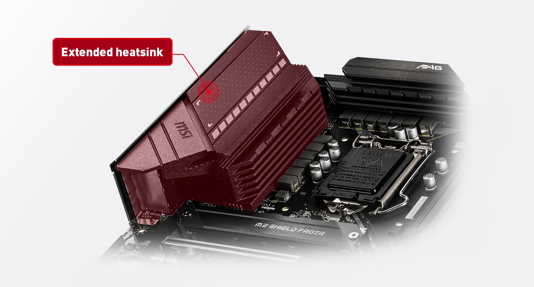 MSI MAG B460 TOMAHAWK THERMAL SOLUTION FOR MORE CORES AND HIGHER PERFORMANCE