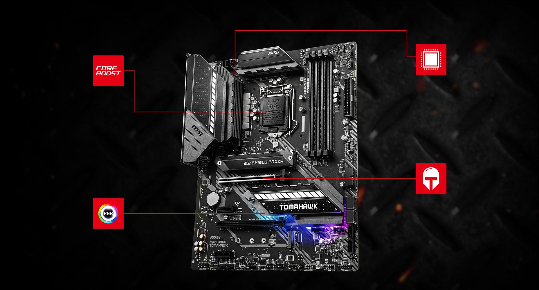 MSI MAG B460 TOMAHAWK CORNERSTONE overview