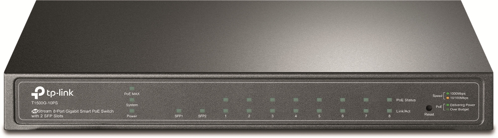 TP-LINK OMADA TL-SG2210P 10 PORT GBIT MASAÜSTÜ PoE SMART SWITCH + 2 SFP SLOT