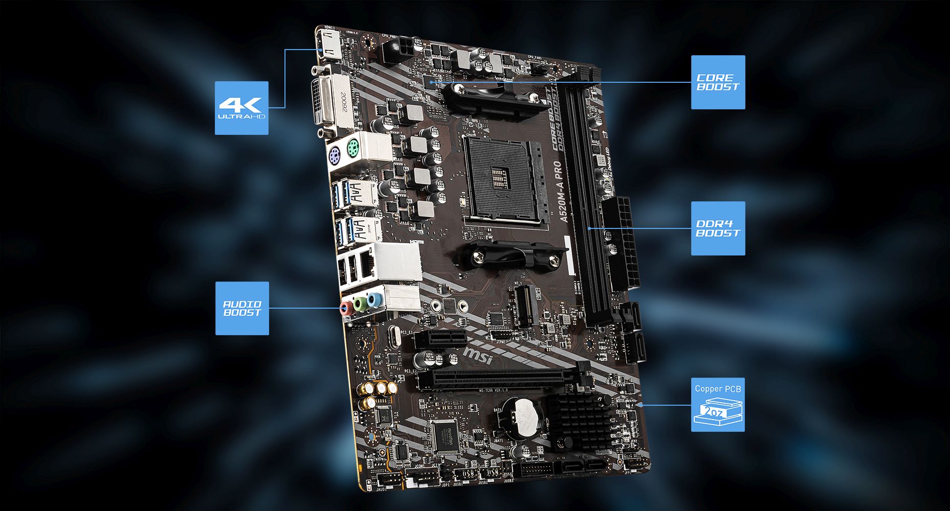 MSI A520M-A PRO overview