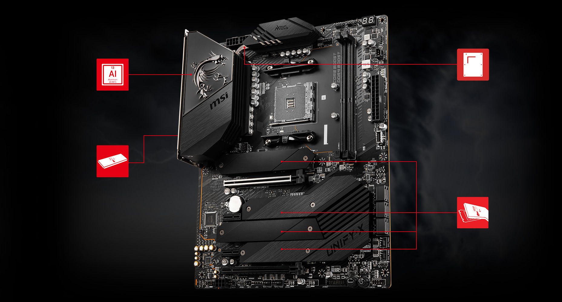 MSI MEG B550 UNIFY-X CORNERSTONE overview