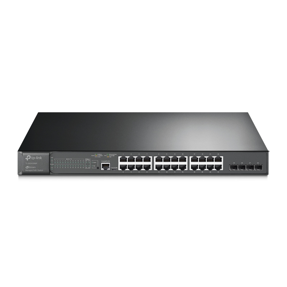TP-LINK OMADA TL-SG3428MP 28 PORT GIGIBAIT 4 PORT GIGABIT L2 YÖNETİLEBİLİR SWITCH