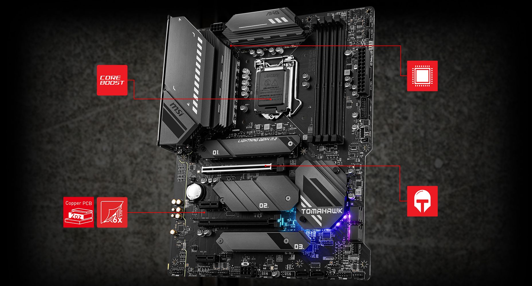 MSI MAG Z590 TOMAHAWK WIFI CORNERSTONE overview