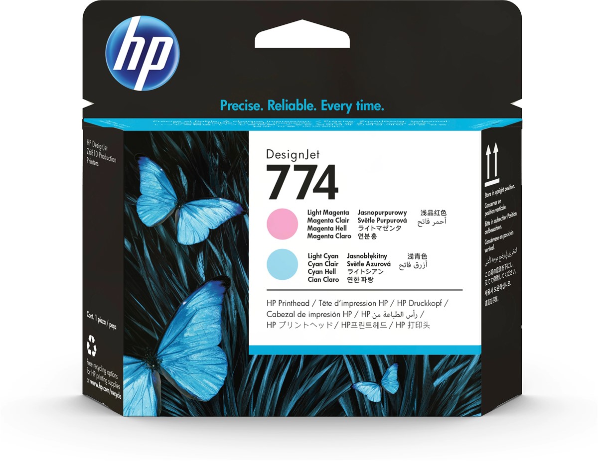 HP  P2V98A (774) AÇIK MAGENTA/AÇIK CAM GÖBEĞİ DESIGNJET BASKI KAFASI Resim-1