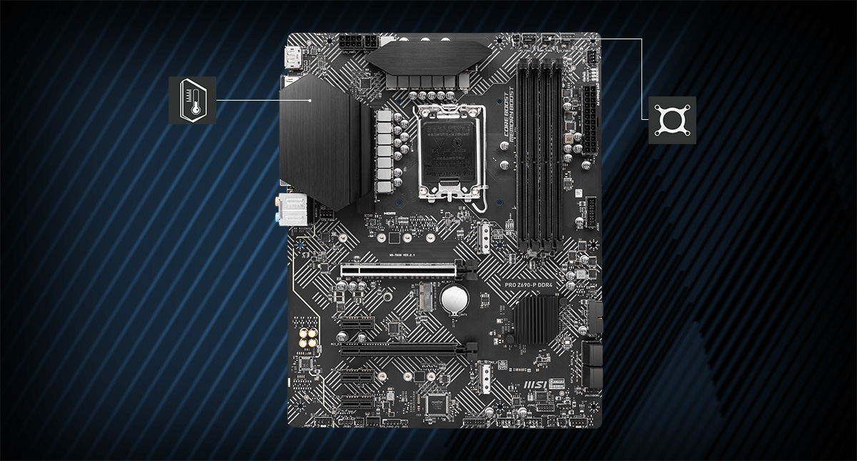 MSI PRO Z690-P DDR4 THERMAL overview