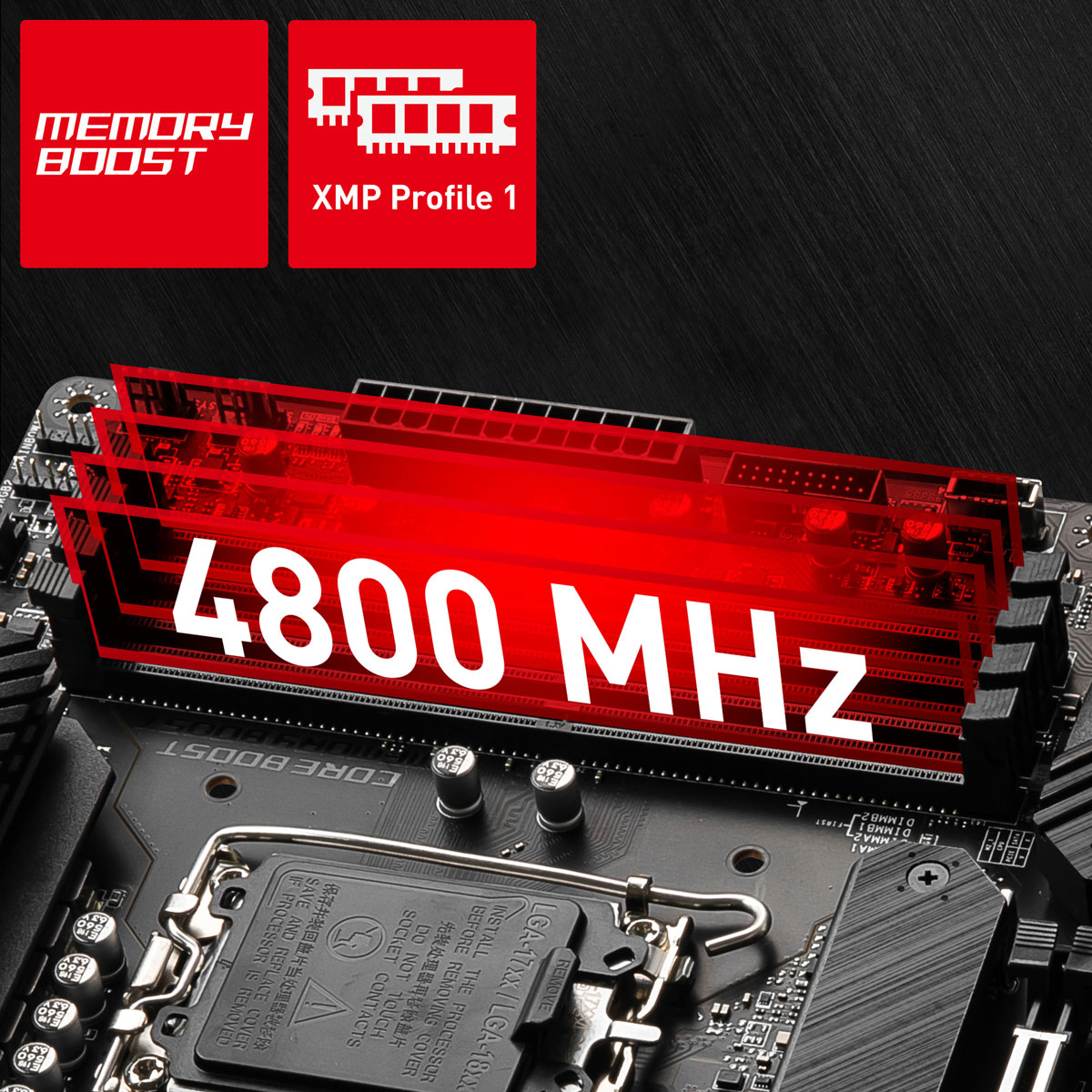 4 x DDR4 Dual Channel (4800 MHz OC)