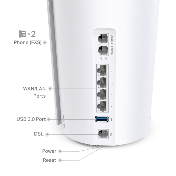 TP-LINK DECO X73-DSL 5400 MBPS EV WI-FI 6 SISTEMI (1-PACK) - 3