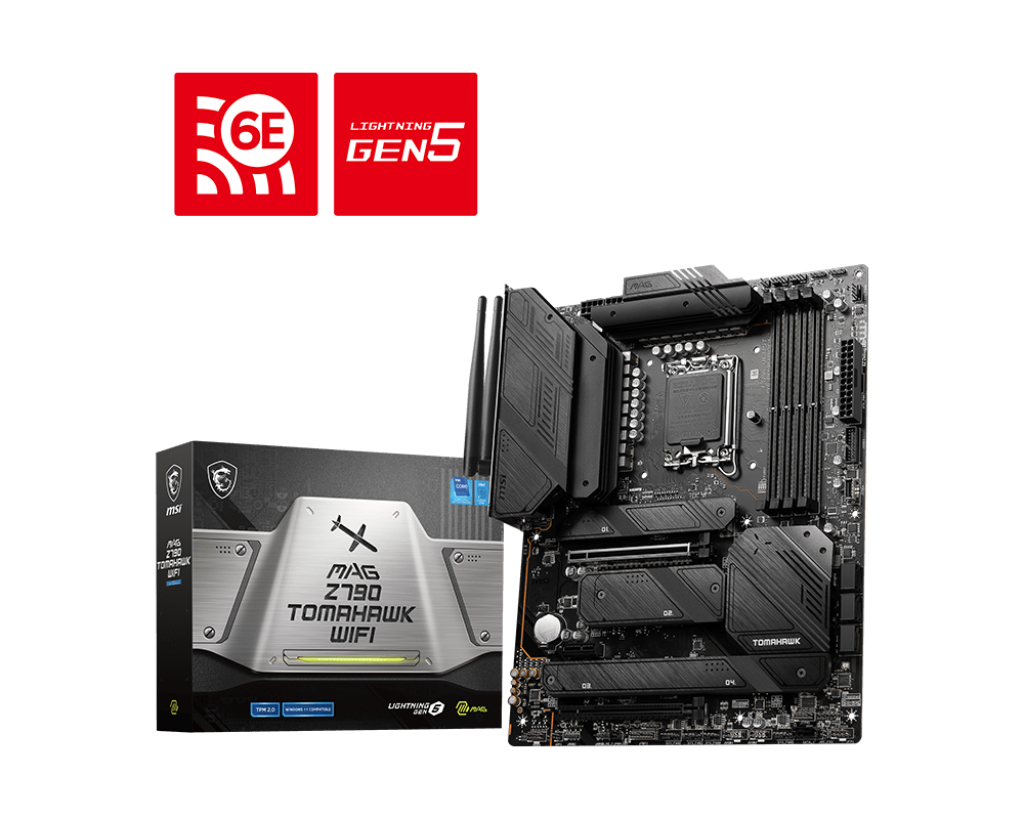 MSI MB MAG Z790 TOMAHAWK WIFI SOKET 1700 DDR5 7200MHZ(OC) PCI-E GEN5 M.2 USB3.2 DP HDMI 1X2.5G LAN WI-FI 6E ATX