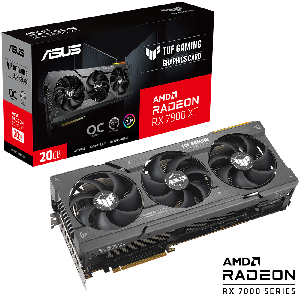 ASUS TUF Gaming Radeon RX 7900 XT OC Edition 20GB GDDR6