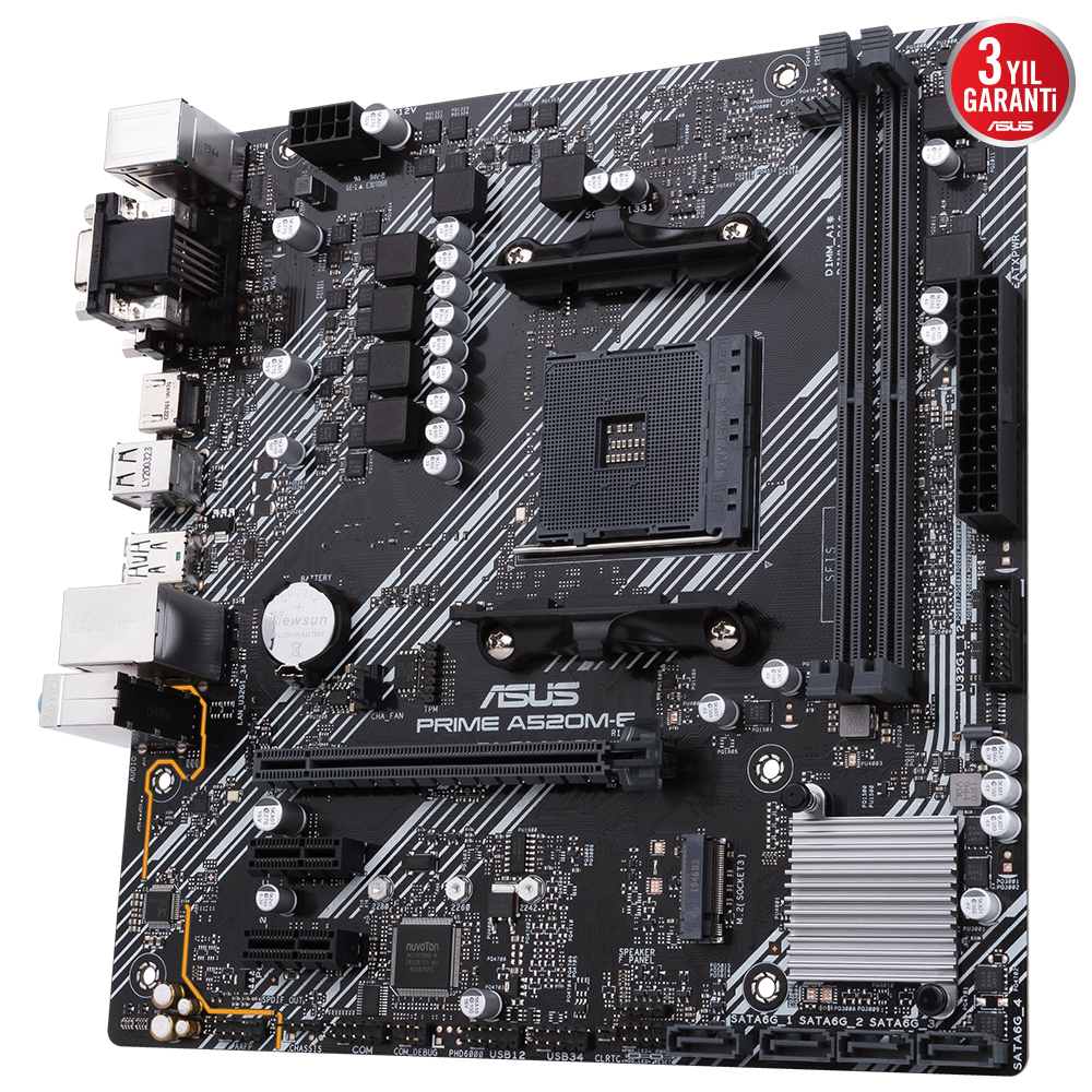 ASUS MB PRIME A520M-E/CSM AMD A520 AM4 DDR4 4400 HDMI DVI VGA M2 USB3.2 MATX ASUS MB 5X PROTECTION III ÜCRETSIZ UZAKTAN YÖNETIM YAZILIMI - 6
