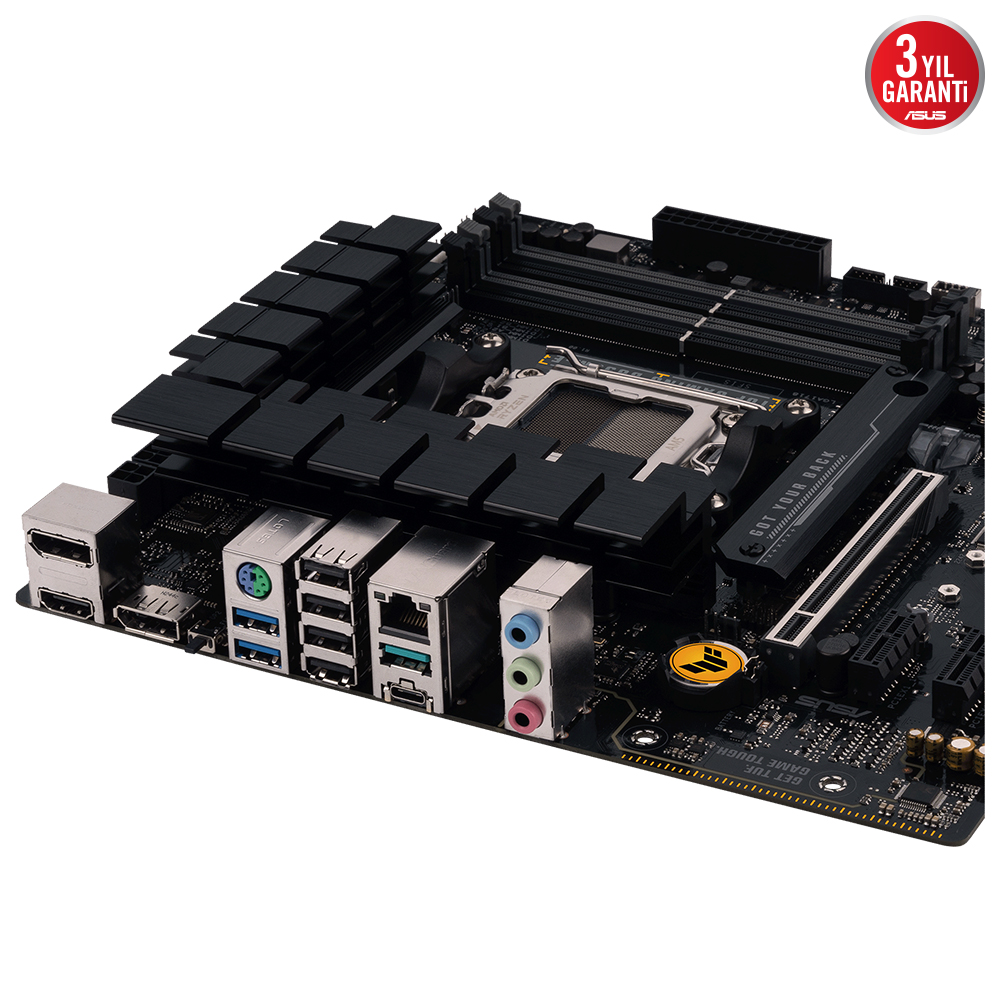 ASUS MB TUF GAMING B650M-E AMD B650 AM5 DDR5 6400 2XDP HDMI ÇIFT M2 USB3.2 AURA RGB 2.5GBIT LAN MATX 128GB’A KADAR RAM DESTEĞI ASUS MB TUF PROTECTION ARMOURY CRATE - 4