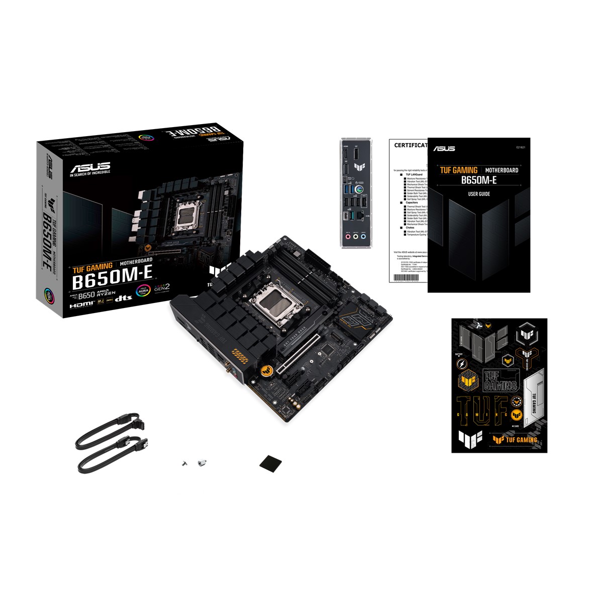 ASUS MB TUF GAMING B650M-E AMD B650 AM5 DDR5 6400 2XDP HDMI ÇIFT M2 USB3.2 AURA RGB 2.5GBIT LAN MATX 128GB’A KADAR RAM DESTEĞI ASUS MB TUF PROTECTION ARMOURY CRATE - 7