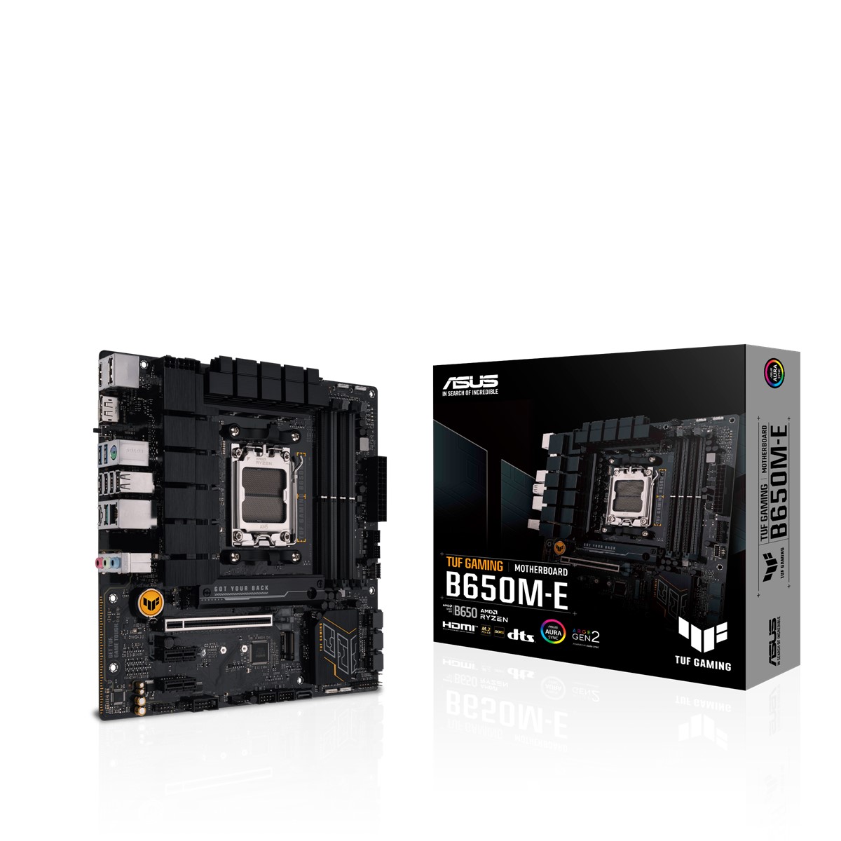 ASUS MB TUF GAMING B650M-E AMD B650 AM5 DDR5 6400 2XDP HDMI ÇIFT M2 USB3.2 AURA RGB 2.5GBIT LAN MATX 128GB’A KADAR RAM DESTEĞI ASUS MB TUF PROTECTION ARMOURY CRATE - 8