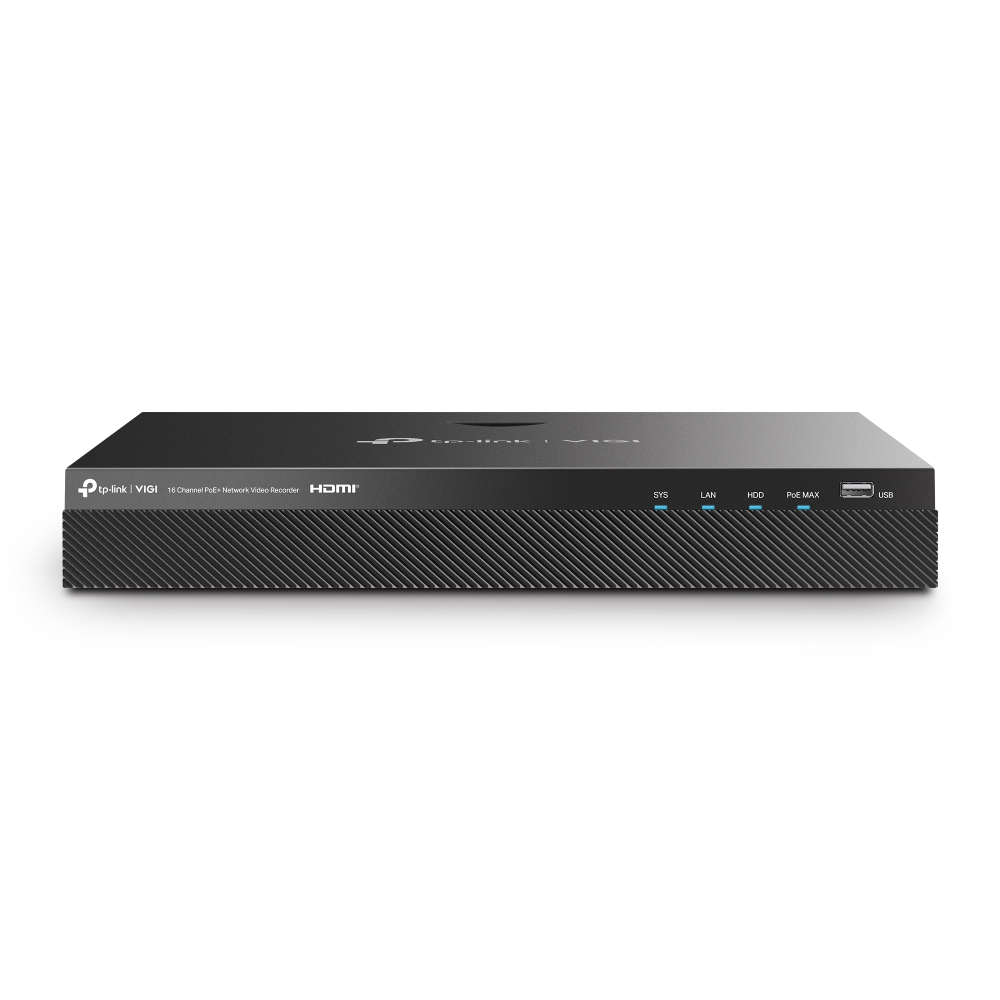TP-LINK VIGI NVR2016H-16P 16 CHANNEL 4K HDMI VİDEO OUTPUT POE+ NETWORK VİDEO RECORDER