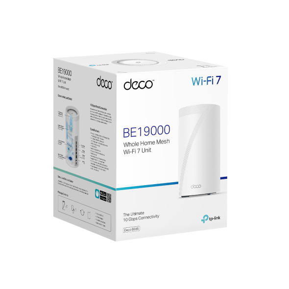 TP-LINK DECO BE85 BE19000 MBPS TRI BAND TUM EV WI-FI 7 SİSTEMİ (İKİLİ) - 3