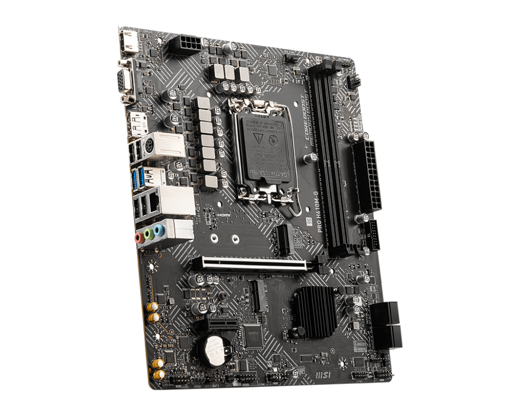 MSI MB PRO H610M-G SOKET 1700 DDR5 5600MHZ(OC) HDMI VGA DP M.2 USB3.2 1X 1G LAN MATX - 4