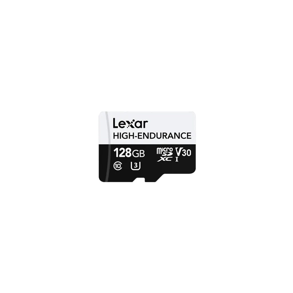LEXAR 128GB LMSHGED128G-BCNNG MICROSD HIGH-ENDURANCE MİCROSDHC/MICROSDXC UHS-I CARDS UP TO 100MB/S READ 45MB/S WRITE C10 A1 V30 U3
