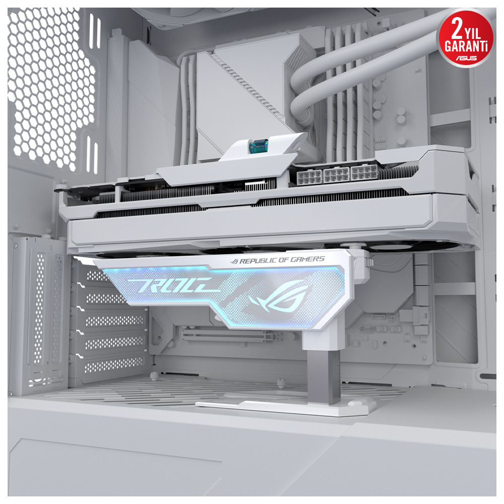 ASUS ROG Herculx XH01 90DA0023-B09000 Beyaz ARGB Ekran Kartı Tutucu  90DA0023-B09000