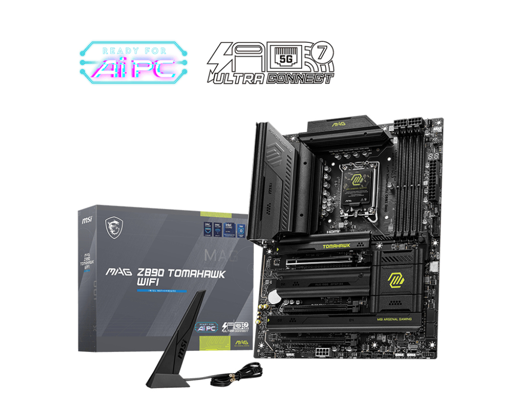 MSI MB MAG Z890 TOMAHAWK WIFI SOKET 1851 DDR5 9200MHZ(OC) USB 20GBPS 4XM.2 2XTB4 HDMI DISPLAY 5G LAN WIFI 7 ATX