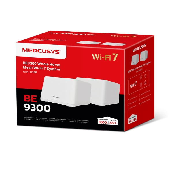 TP-LINK MERCUSYS HALO H47BE(2-pack) BE9300 MBPS MESH Wi-Fi7 - 3