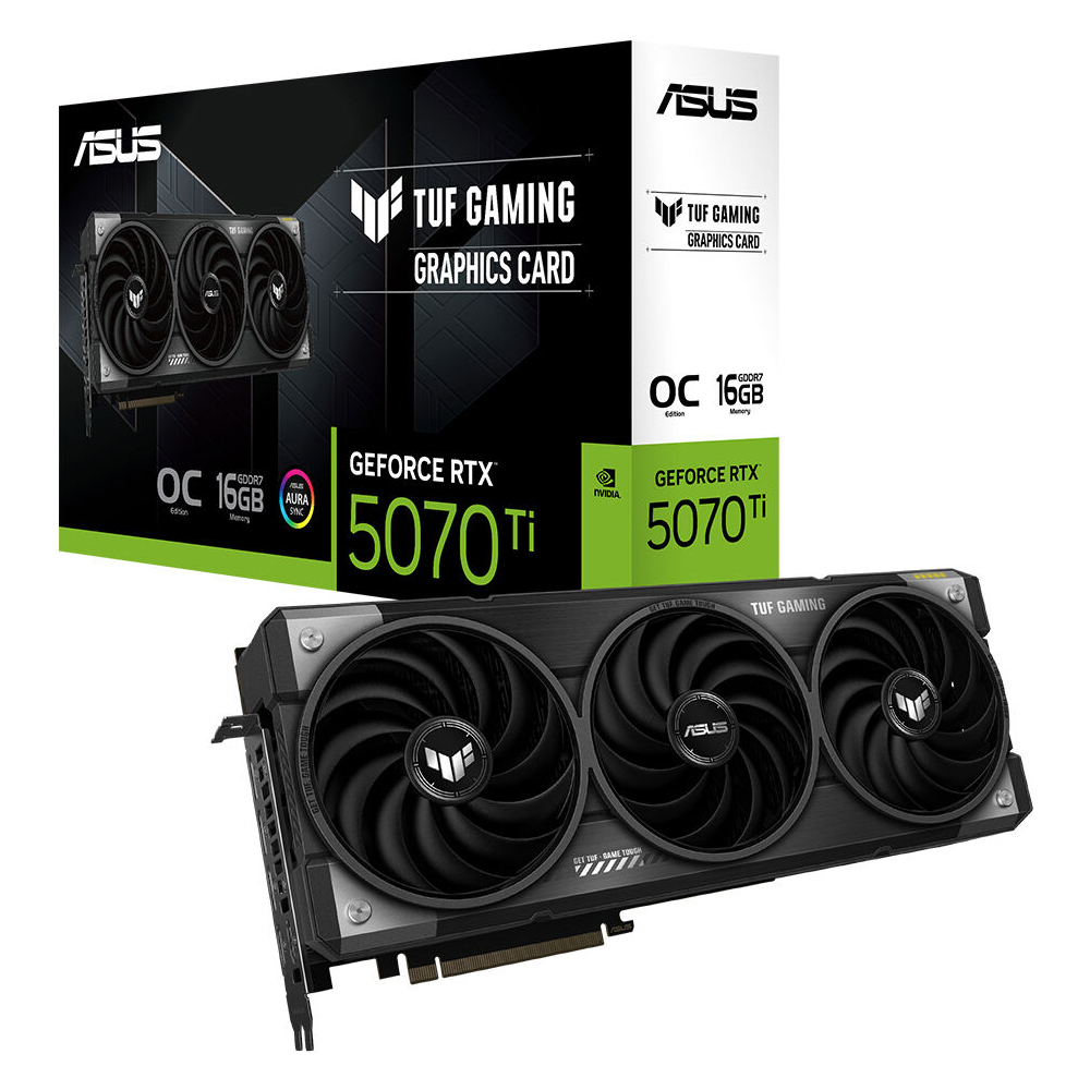 ASUS VGA TUF-RTX5070TI-O16G-GAMING-NVIDIA-GEFORCE-RTX 5070 TI-16GB GDDR7-256bit--OC-2xHDMI-3xDP-RGB-DLSS4 EKRAN KARTI - 8