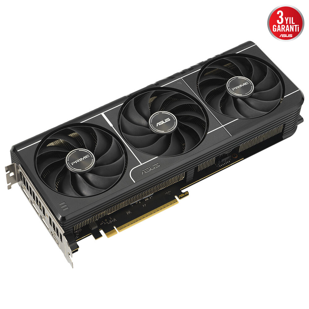 ASUS VGA PRIME-RTX5070TI-O16G-NVIDIA-GEFORCE-RTX 5070 TI-16GB GDDR7-256bit--OC-2xHDMI-3xDP-DLSS4 EKRAN KARTI - 5