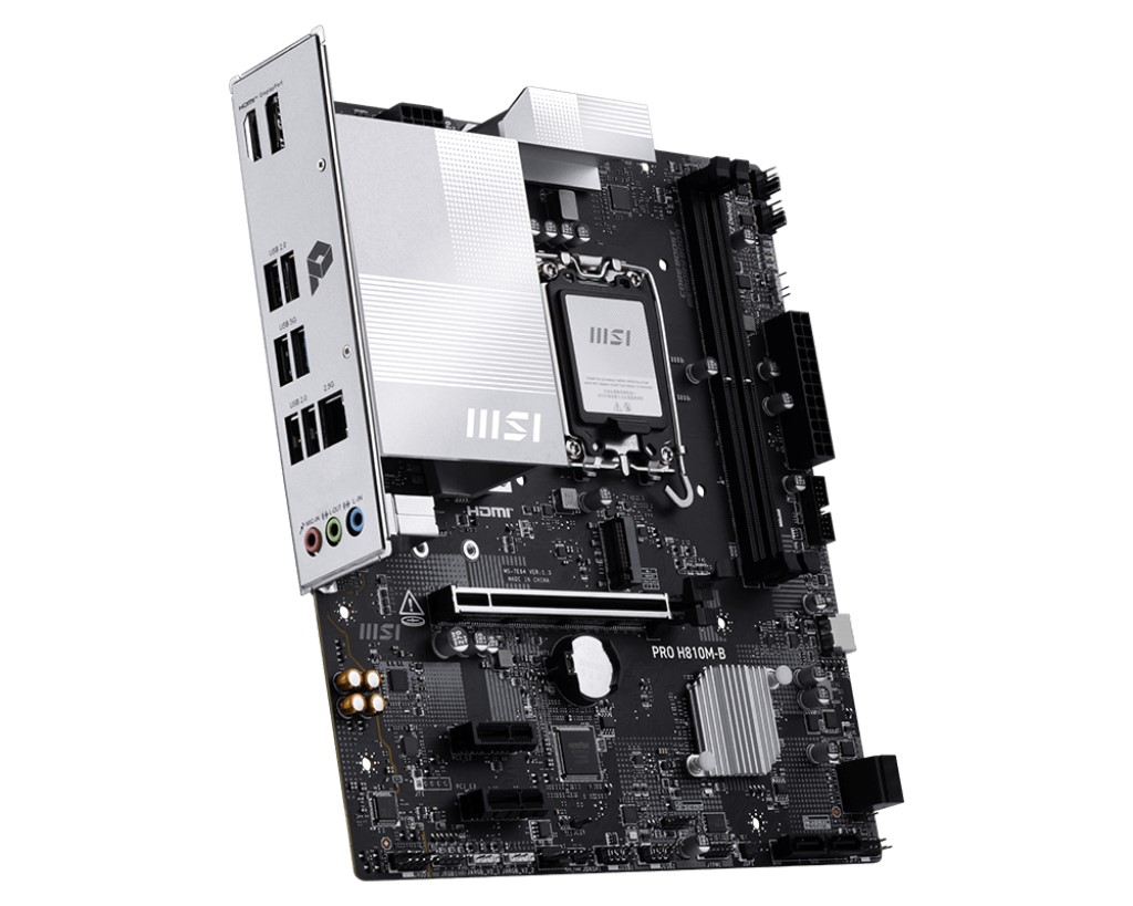 MSI MB PRO H810M-B SOKET 1851 DDR5 6500 MHZ(OC) 1XM.2 USB 10GBPS HDMI DP 2.5G LAN MATX
