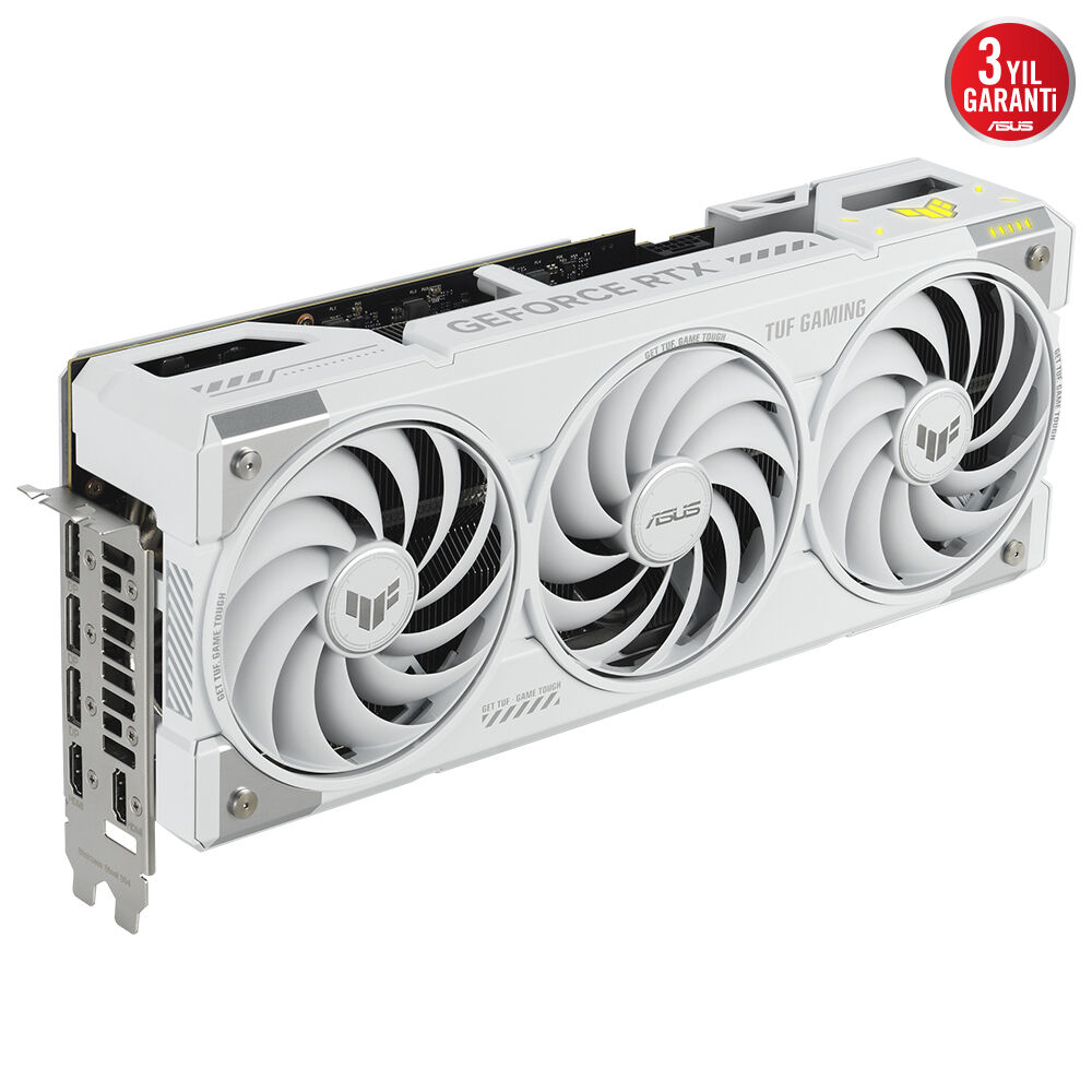 ASUS VGA TUF-RTX5070TI-O16G-WHITE-GAMING-NVIDIA-GEFORCE-RTX 5070 TI-16GB GDDR7-256bit--OC-2xHDMI-3xDP-RGB-DLSS4 EKRAN KARTI - 2