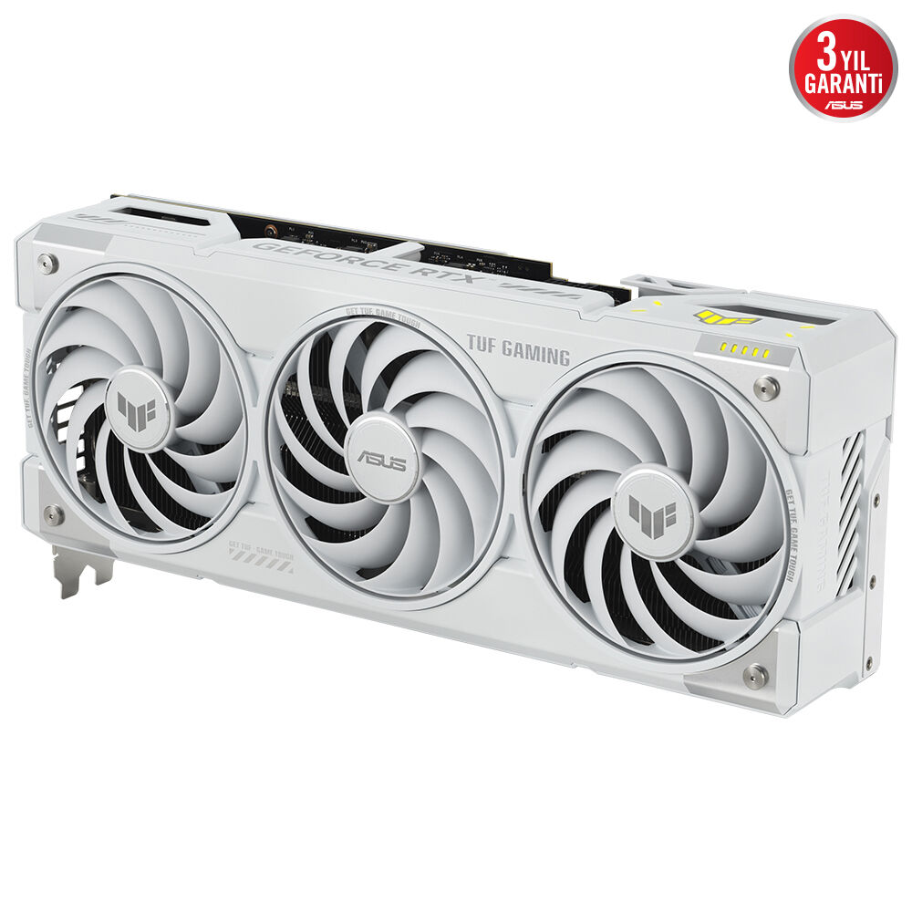 ASUS VGA TUF-RTX5070TI-O16G-WHITE-GAMING-NVIDIA-GEFORCE-RTX 5070 TI-16GB GDDR7-256bit--OC-2xHDMI-3xDP-RGB-DLSS4 EKRAN KARTI - 4