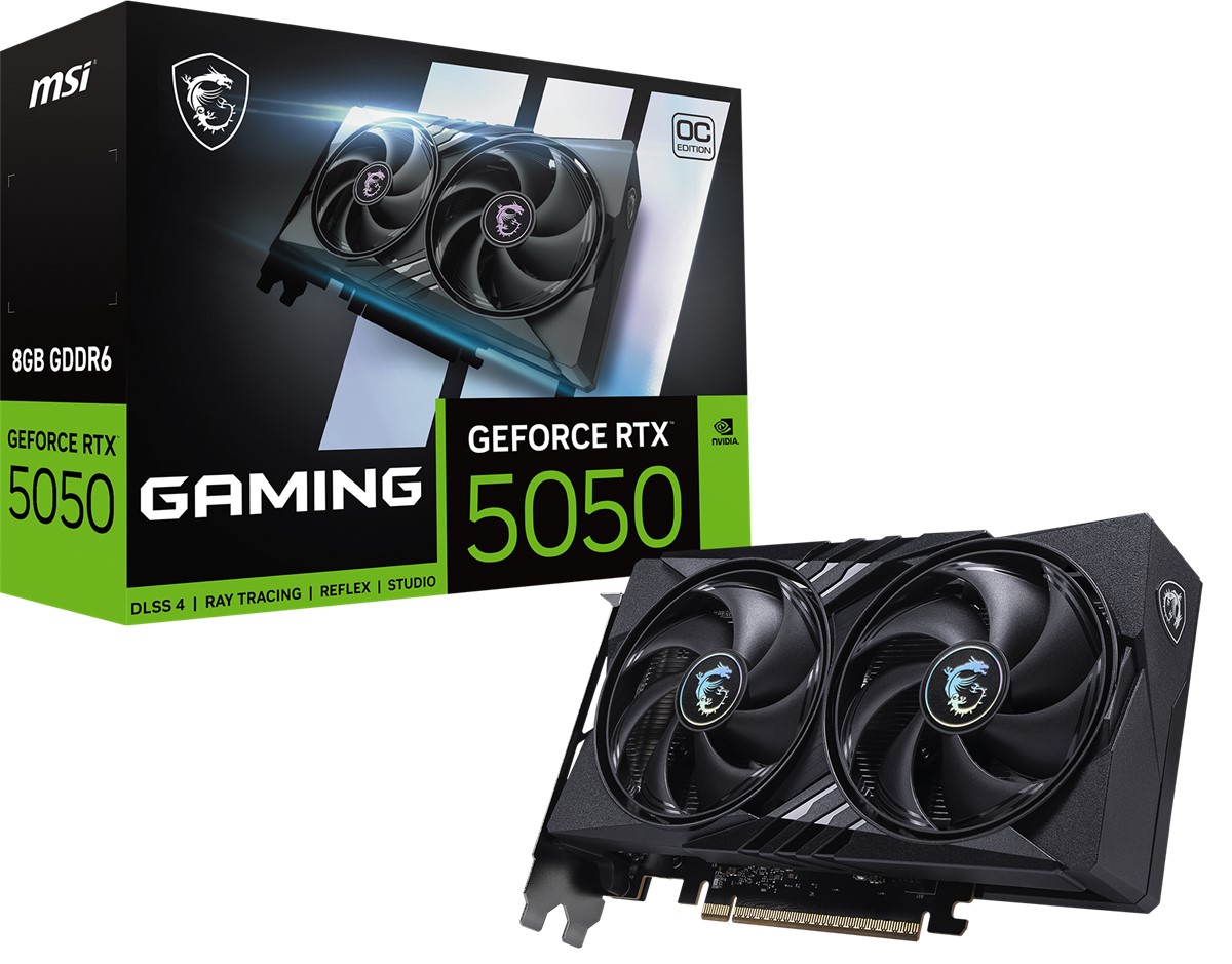MSI VGA GEFORCE RTX 5050 8G GAMING OC RTX5050 8GB GDDR6 128B DX12 PCIE 5.0 X16 (3XDP 1XHDMI)