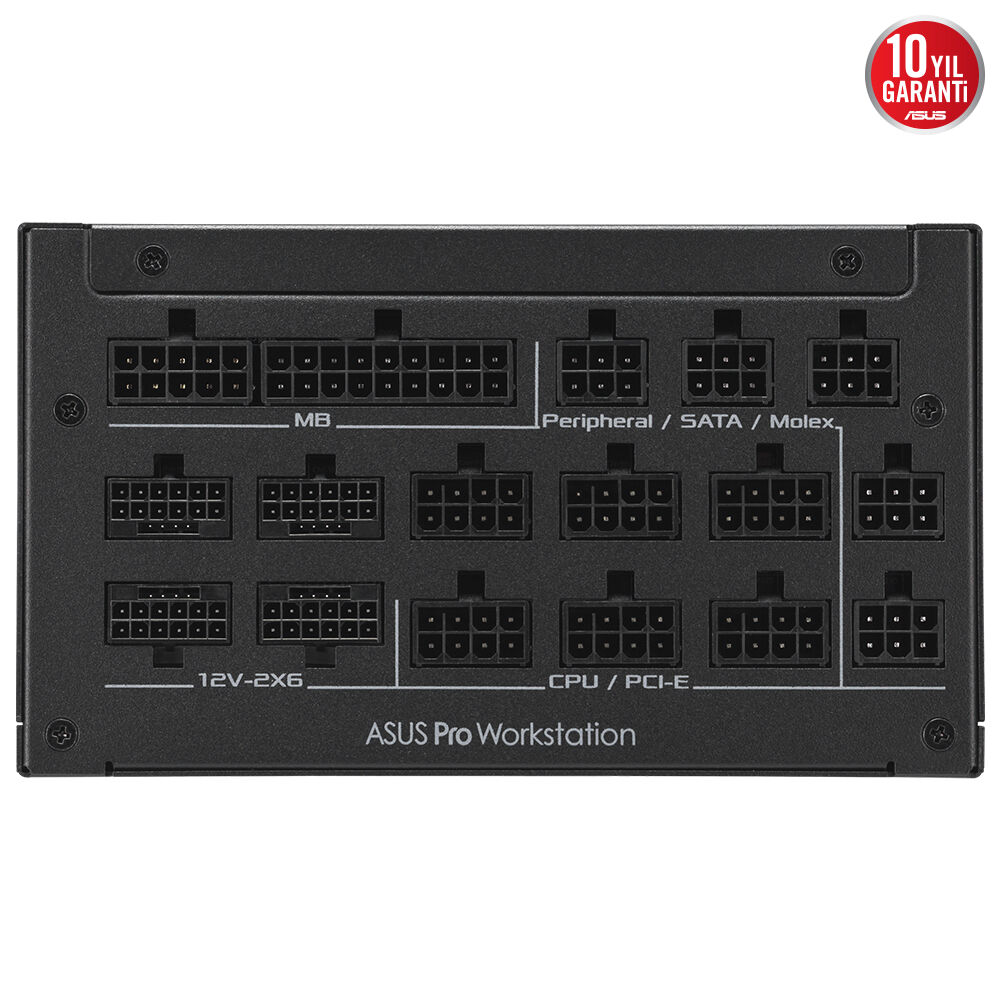 ASUS PRO WS 2200W PLATINUM PSU, GELİŞMİŞ GÜÇ DAĞITIMI VE DÖRT EKRAN KARTI DESTEĞİYLE AĞIR AI GÖREVLERİ İÇİN TASARLANMIŞTIR. - 6