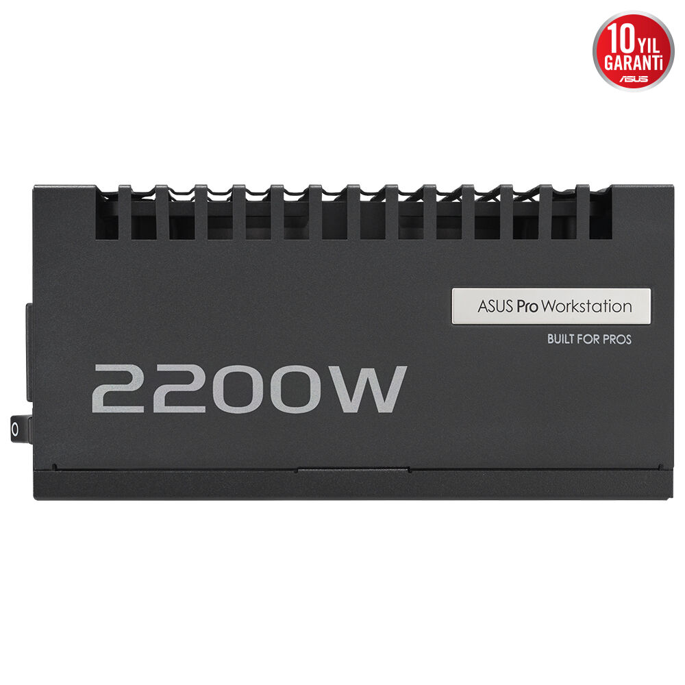 ASUS PRO WS 2200W PLATINUM PSU, GELİŞMİŞ GÜÇ DAĞITIMI VE DÖRT EKRAN KARTI DESTEĞİYLE AĞIR AI GÖREVLERİ İÇİN TASARLANMIŞTIR. - 7