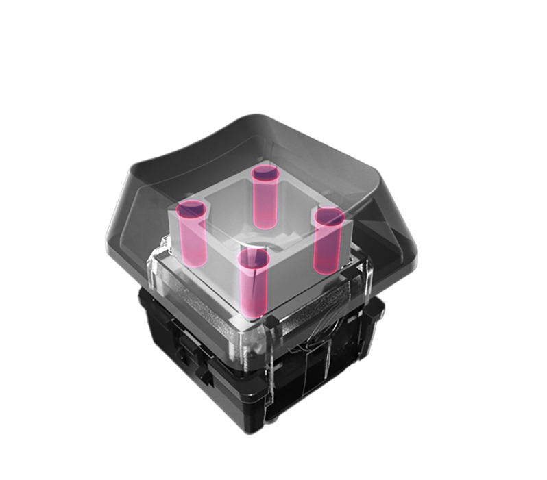 ASUS AC04 ROG PBT DOUBLESHOT KEYCAP SET FOR ROG RX SWITCHES - 6