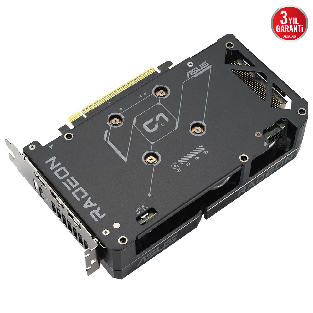 ASUS VGA DUAL-RX9060XT-16G-AMD-RADEON-RX 9060 XT-16G-16GB GDDR6-128bit-3250MHz-HDMI-2xDP-EKRAN KARTI - 6