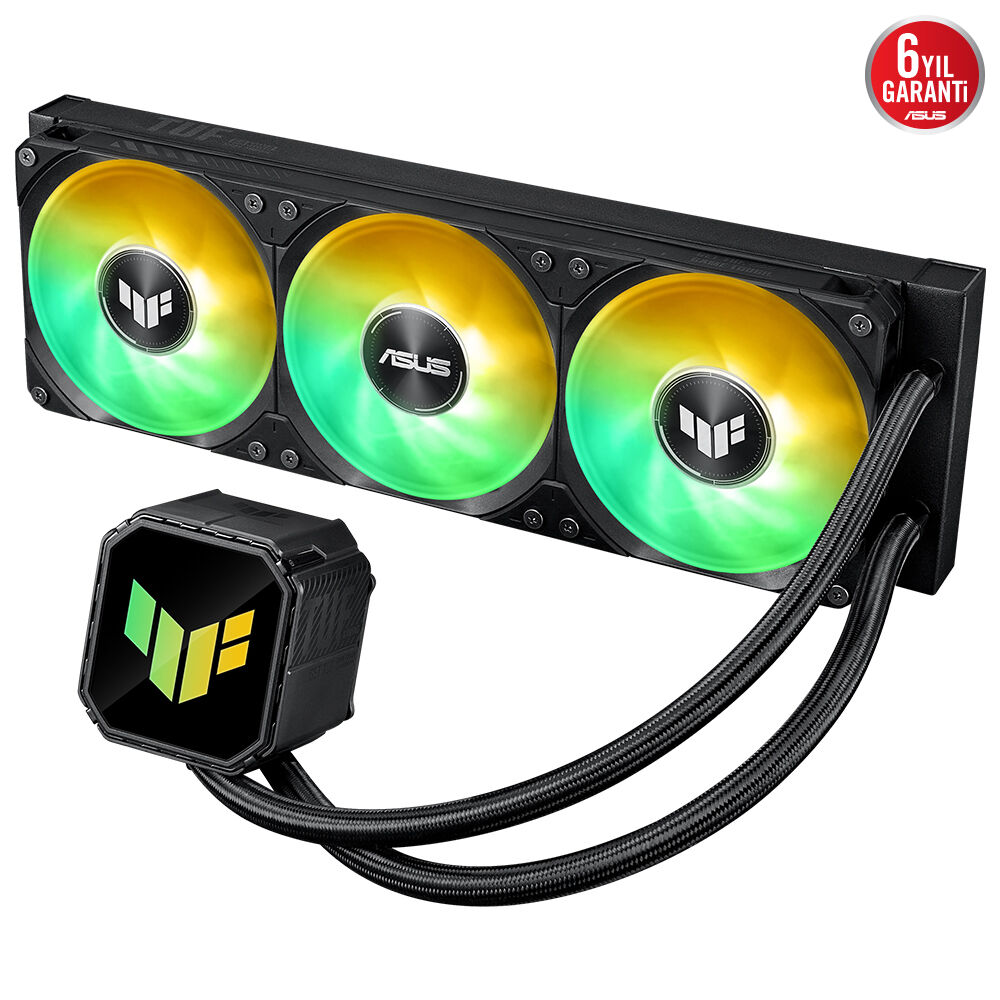ASUS TUF GAMING LC III 360 ARGB YÜKSEK HAVA AKIŞI ENTEGRE 3 FAN VERİMLİ POMPA OPTİMUM ISI YÖNETİMİ - 2