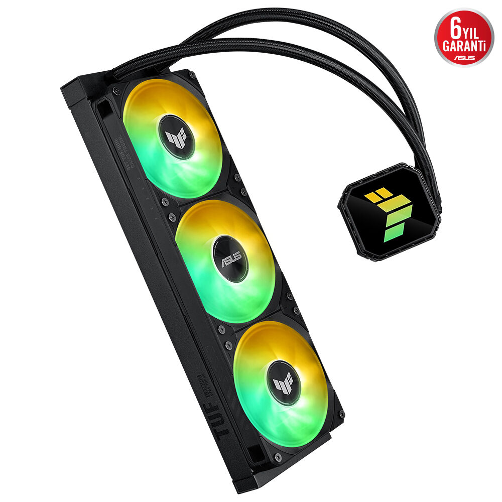 ASUS TUF GAMING LC III 360 ARGB YÜKSEK HAVA AKIŞI ENTEGRE 3 FAN VERİMLİ POMPA OPTİMUM ISI YÖNETİMİ - 3