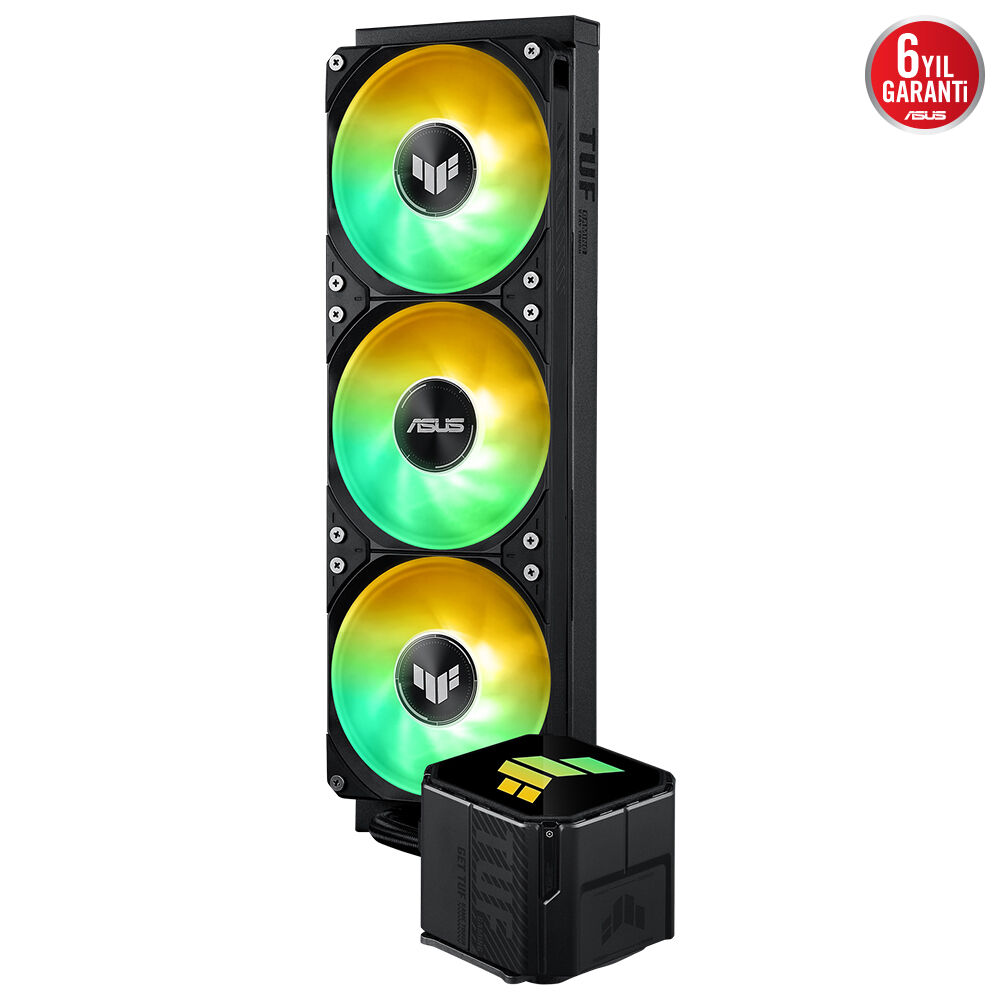 ASUS TUF GAMING LC III 360 ARGB YÜKSEK HAVA AKIŞI ENTEGRE 3 FAN VERİMLİ POMPA OPTİMUM ISI YÖNETİMİ - 4