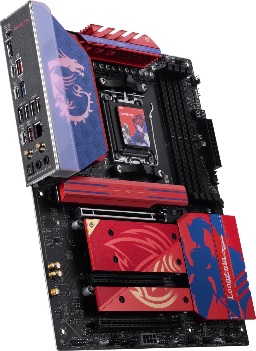 MSI MB B850 MLG EDITION AM5 DDR5 8400MHZ(OC) 3X PCI-E X16 HDMI 4X M.2 USB 10GBS 5G LAN WI-FI 7 ATX - 4