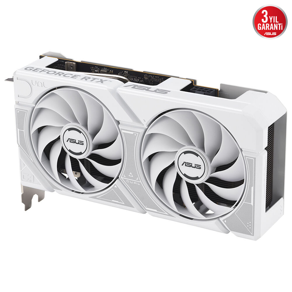 ASUS VGA DUAL-RTX5060-O8G-WHITE GDDR7-128bit--OC-HDMI-3xDP-DLSS3 EKRAN KARTI - 3